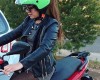 Необычный мотоциклетный шлем из Японии